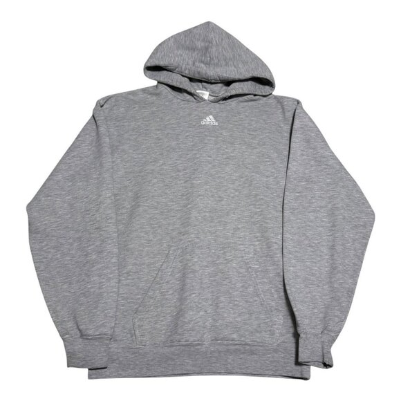 2007 Adidas Center Logo Embroidered Gray Hoodie Sweatshirt‎ Adult Small - Picture 1 of 7